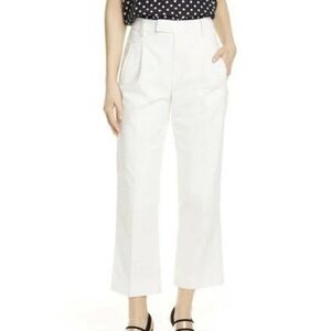 NEW EQUIPMENT FEMME Bergen Textured Trouser Pants in White